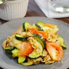 すぐできる♪豚こまと夏野菜の塩麹カレー炒め