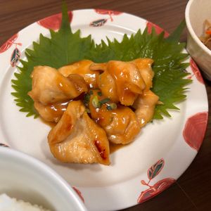 ♡の作ってみた!投稿(ご飯が進む味付け♡『西京風照り味噌チキン』＃下味冷凍)