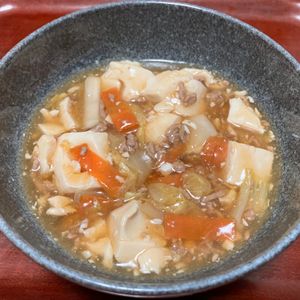 りんごの作ってみた!投稿(【白菜と豆腐のとろとろ煮】生姜で温まる♪ ヘルシーおかず♡)