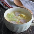【簡単】たっぷりキャベツの豆乳スープ