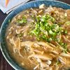秋の味覚♪カリカリ厚揚げの濃厚鶏だしきのこあん