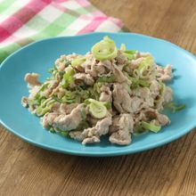 こうじでやわらか豚こま肉のねぎ塩レモン焼き♪下味冷凍作り置き