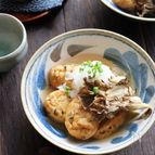 焼き舞茸とおろし大根のおつまみおでん