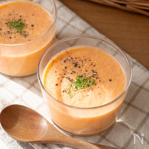 【レンジで簡単】丸ごとにんじんの豆乳ポタージュ｜素材の甘み
