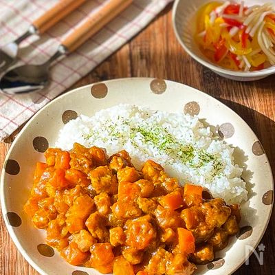 【大根が入った☆】ヘルシー！サイコロカレーごはん