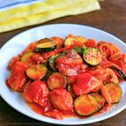鶏肉とズッキーニの旨ケチャ炒め