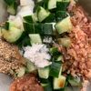 3分で簡単副菜『長芋と胡瓜の梅肉塩昆布和え』の工程1