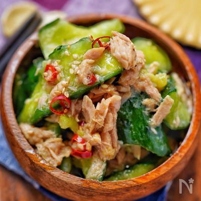 【お箸が進む！居酒屋さん風ツナきゅうり】