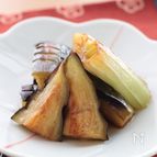 茄子とねぎの揚げびたし