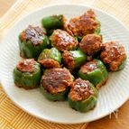 ＼もう肉だねをはがさない! ／ピーマンの肉詰め照り焼き