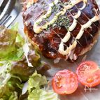 おかわりが止まらない♡旨味♡お好み焼きハンバーグ♡