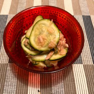 puricoの作ってみた!投稿(ズッキーニが驚きの甘さ！簡単副菜【ズッキーニとツナのマリネ】)