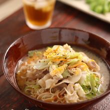 野菜たっぷり♡うま塩にゅうめん【#別茹で不要 #煮るだけ】