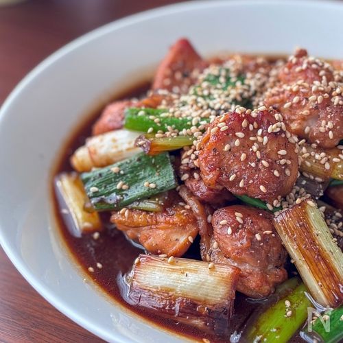 材料2つで簡単に‼︎鶏肉と長ネギの柚子胡椒炒め