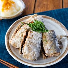 簡単おつまみ♪いわし明太で竜田揚げ風