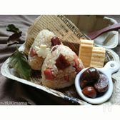 お弁当に〜栗とスパムのめんつゆバターおにぎり〜