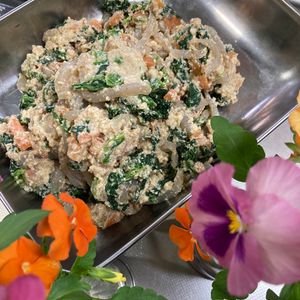 そら・ゆずの作ってみた!投稿(ほっとする味♪ほうれん草とこんにゃくの白和え)