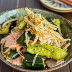 タレが絶品《きゅうりともやし♡香味野菜サラダ》