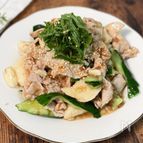 食欲ない日にも【きゅうりと長芋の梅豚しゃぶサラダ】