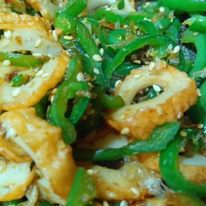 mmm10の作ってみた!投稿(お弁当や作り置きにも♪【ちくわとピーマンのおかかきんぴら】)