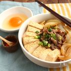 新玉ねぎと牛肉のすき煮