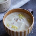 ちゃちゃっと5分ですぐ完成♡『白菜のミルクスープ』