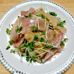 よっこの作ってみた!投稿(大根と生ハム《デリ風♡旨ぽんサラダ》)