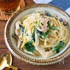 レンジで簡単！ささみのクリームパスタ