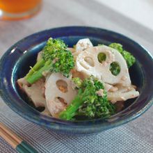 やみつき副菜！れんこんとブロッコリーのツナマヨ和え