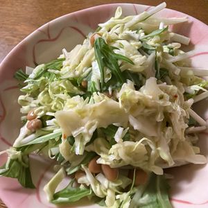 みんみんの作ってみた!投稿(居酒屋風《納豆とキャベツ♡つゆマヨサラダ》)