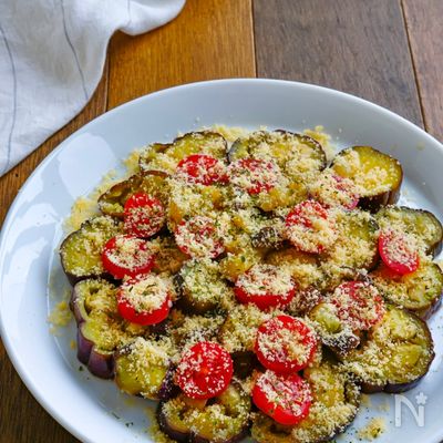 レンチンなすマリネのカルパッチョ風