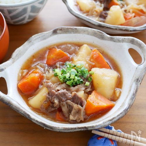 【あんかけ肉じゃが】電気圧力鍋でほったらかし！