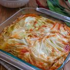 レンジで簡単＊食べたらロールキャベツのキャベツミルフィーユ＊