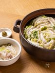 豚バラ白菜のごま豆乳ミルフィーユ鍋