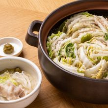 豚バラ白菜のごま豆乳ミルフィーユ鍋