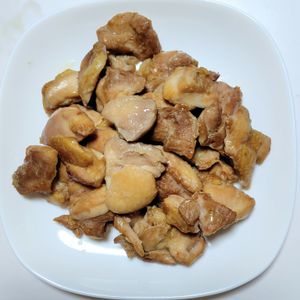 ふうかの作ってみた!投稿(まるで炭火焼きの焼き鳥！【鶏肉のにんにく醤油焼き】)