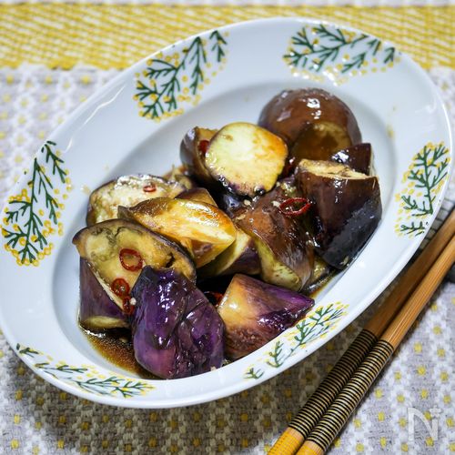 茄子のピリ辛ポン酢和え