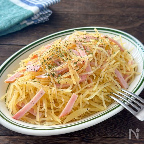 抱えて食べたい♪【千切りポテトサラダ】お弁当にも◎