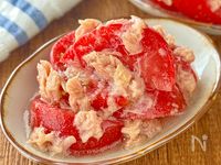 トマトとツナのサラダ・塩麹ドレッシング