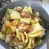 【豚バラとキャベツの味噌にんにく煮込み】もつ鍋風おかず!の工程4