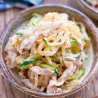 【豚肉ともやしの胡麻ダレサラダ】夏場におすすめ♡