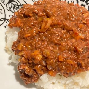 すみれの作ってみた!投稿(無水♡トマトキーマカレー【#作り置き#冷凍保存#レンジ】)
