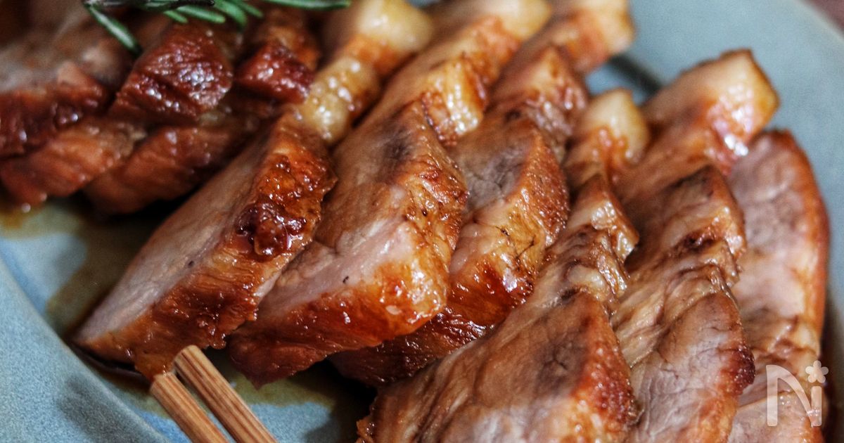 フライパン1つで驚きの柔らかさ！【はちみつ醤油チャーシュー】