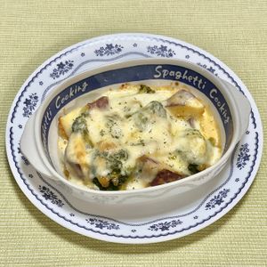 キャピタンの作ってみた!投稿(トースターで簡単！さつまいもとブロッコリーの味噌マヨ焼き)