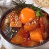甘辛ダレでごはん止まらない✨やみつき【サバと長芋の韓国風丼】の工程7