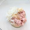 ふわっふわ💗鶏つくねの月見てりたまハンバーグの工程1