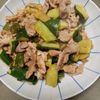 鶏皮坊主の作ってみた!投稿(【豚ときゅうりの中華炒め】スタミナ満点、ご飯がすすむ♩)