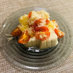 puricoの作ってみた!投稿(オリーブオイル香る♡ミニトマトのおしゃれ冷奴)