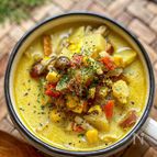 余り野菜を一斉清掃《子供も喜ぶ♡カレー豆乳スープ》