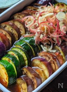 【とろなすとズッキーニの香味焼き浸し 】作り置きにも◎